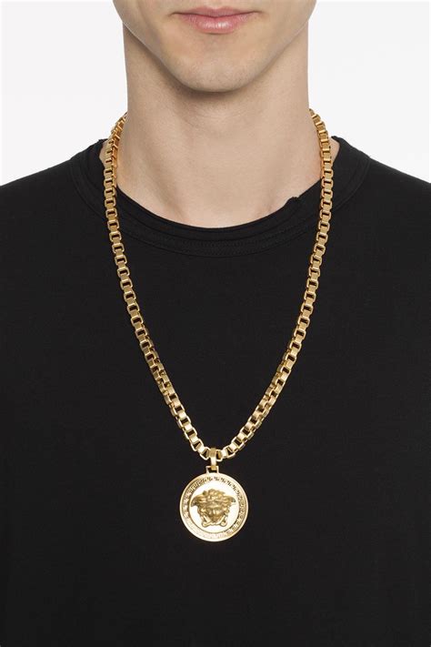 versace kette herren gold|men's versace necklace.